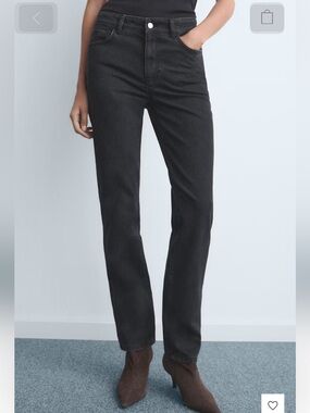 MANGO SLIM-FIT HIGH-WAIST JEANS, SIZE 4